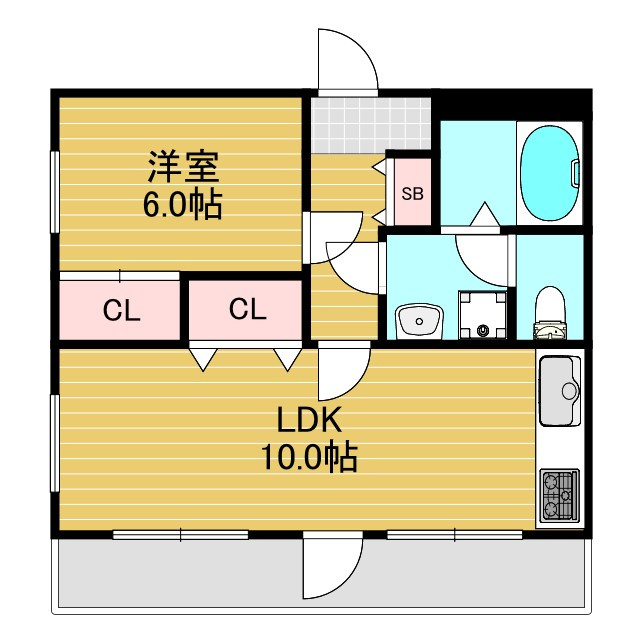 メイウール木川中里の間取り
