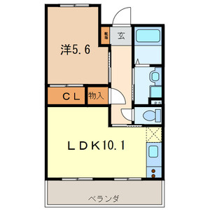 ミルフィーユふじみ野弐番館の間取り