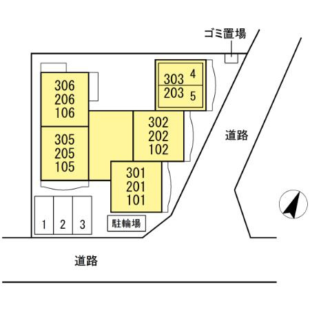 カーサ松が枝の地図