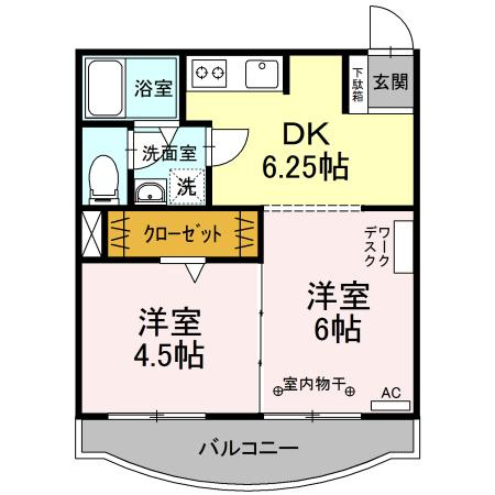 カーサ松が枝の間取り