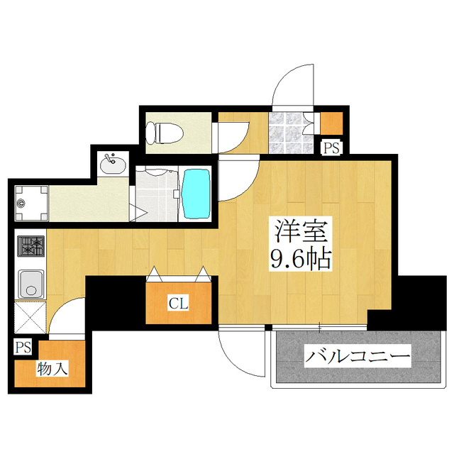 ジェノヴィア駒込駅グリーンヴェールの間取り|充実設備のワンルーム☆★