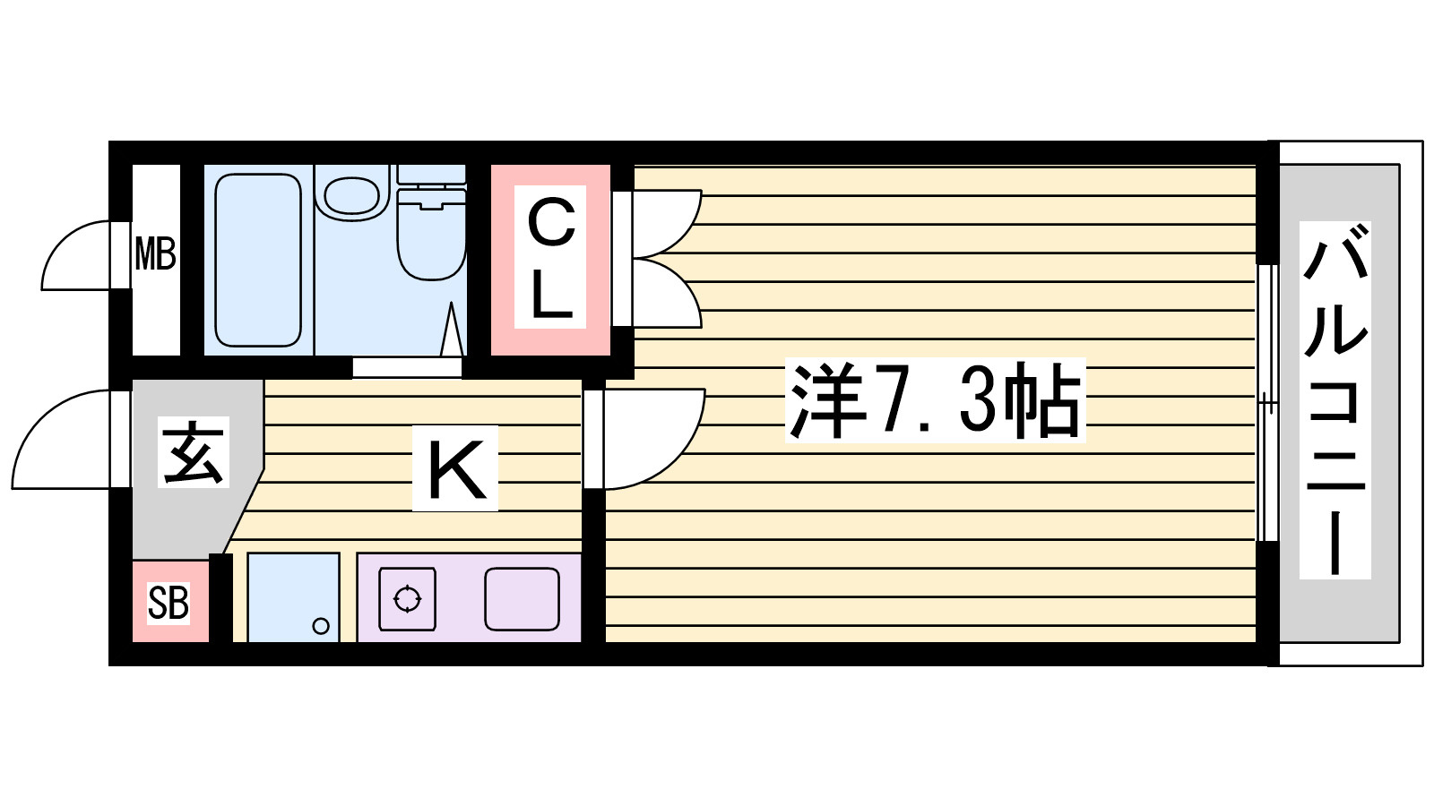 ルミエール明石の間取り