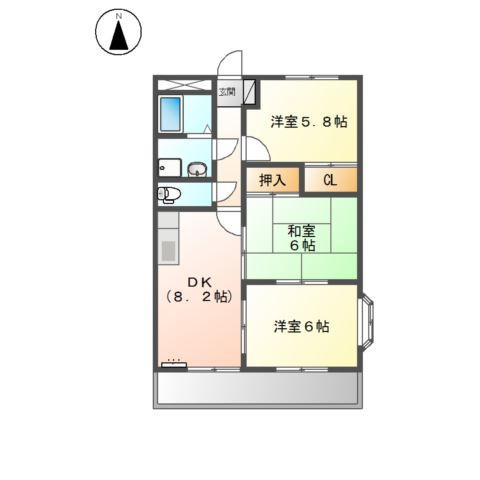 グランディール羽根の間取り