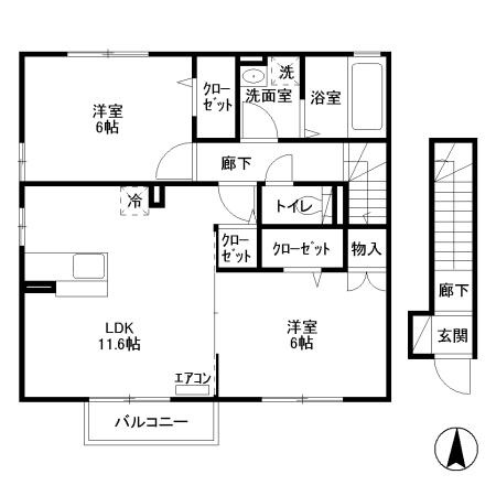 カスターノBの間取り