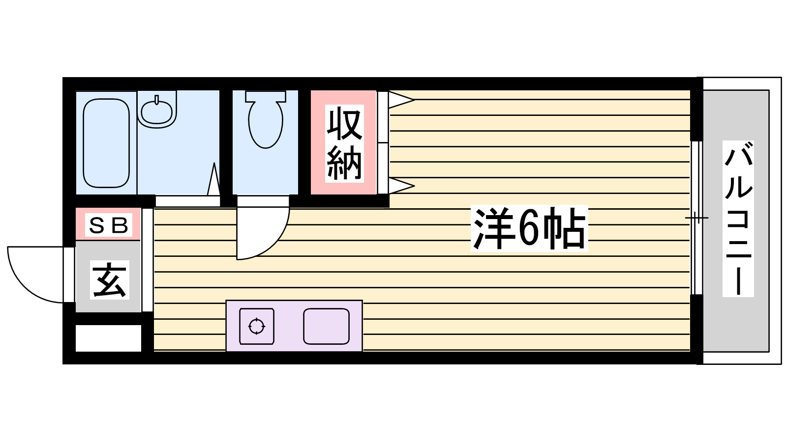ソシオハイツの間取り
