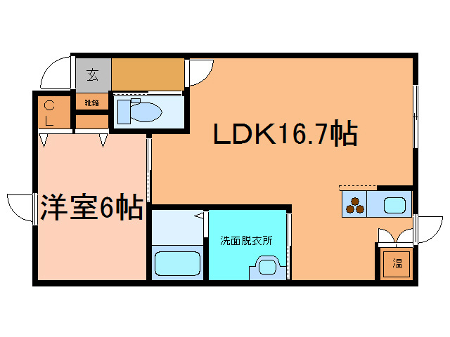 プレジール(音更町すずらん台）の間取り