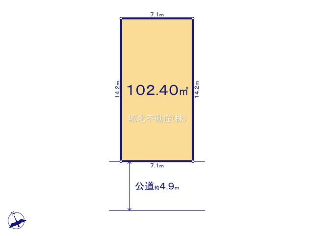 杉並区西荻北3丁目 全2区画 B号地の土地図|204.49㎡　A・B区画一括　29,800万円（税込）