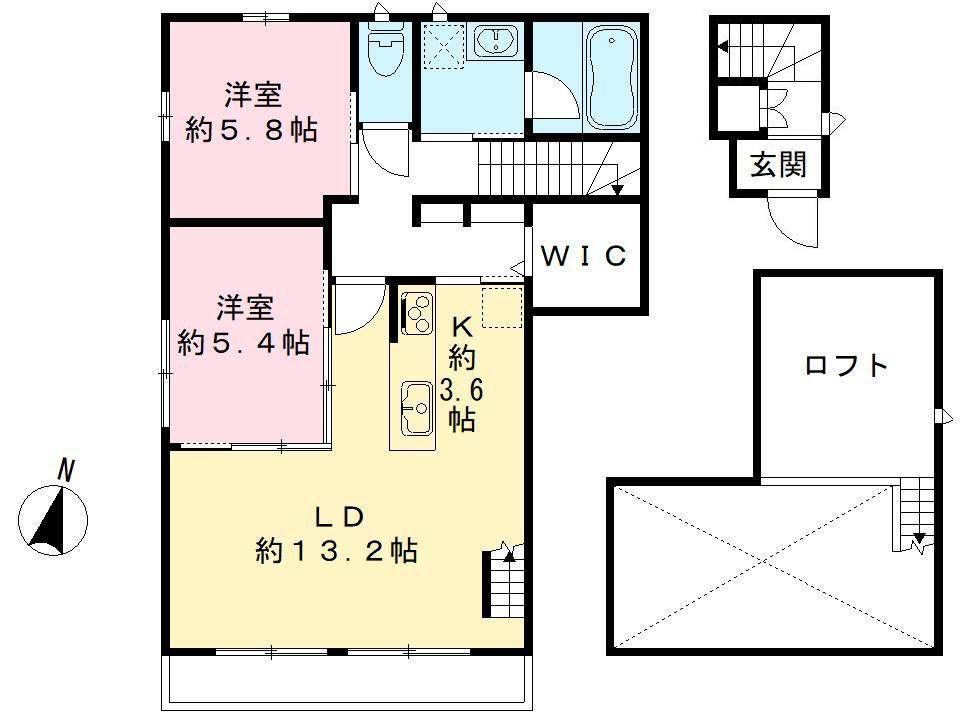 リジエール萩山の間取り