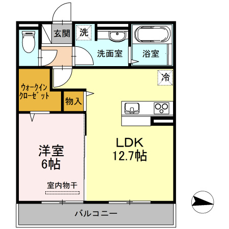 フィロス　A棟の間取り