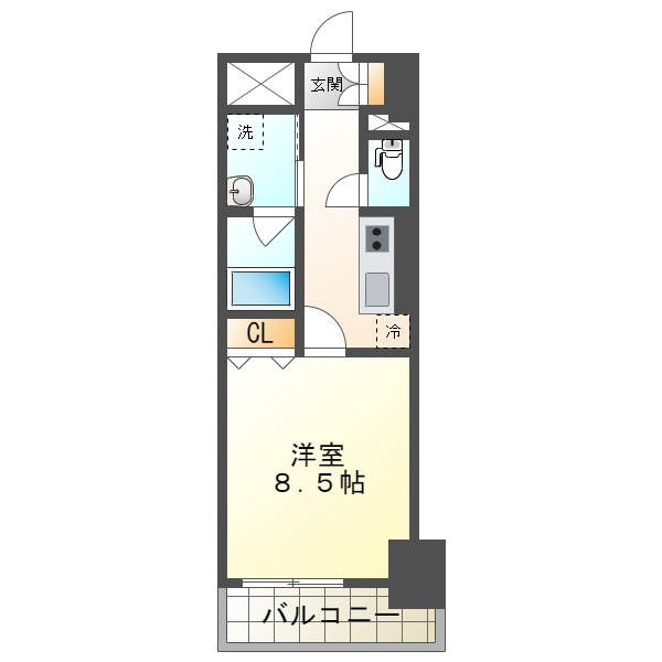 リラシオ西明石駅前の間取り|リラシオ西明石駅前