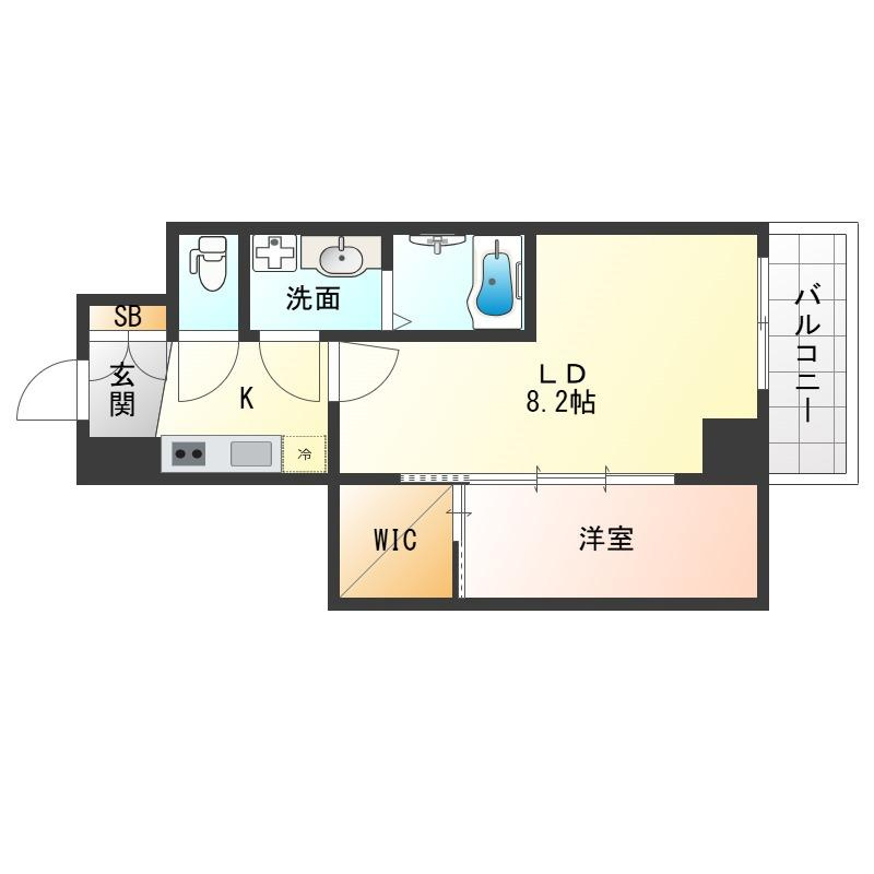 ソルテラス甲子園口クレアストの間取り