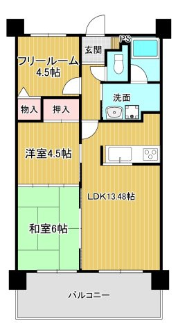 【間取り】 | ダイアパレス北六甲