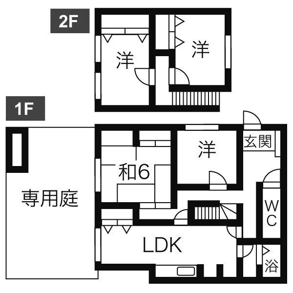 高間町借家Ｂの間取り