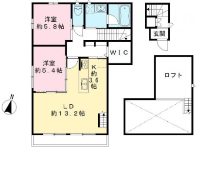 東村山市萩山町４丁目のアパートの間取り