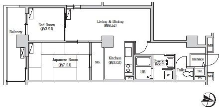 トリニティー芝浦の間取り
