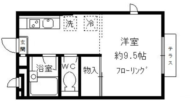 ヴィラージュコウミの間取り|間取りです。