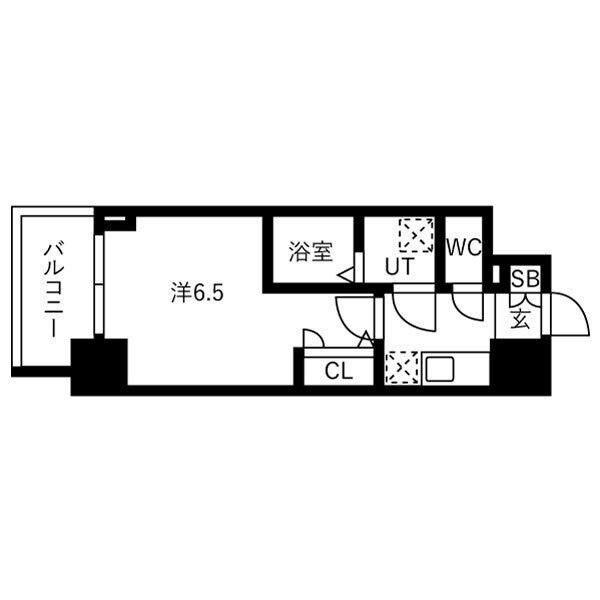 IW　RESIDENCE大阪CREST　TAPPの間取り