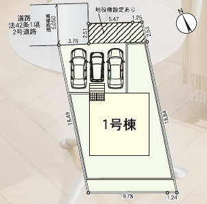 【区画図】 | クレイドルガーデン甲府市宮原町第2　1号棟 | 区画図