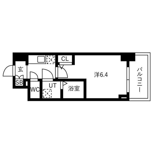 IW　RESIDENCE大阪CREST　TAPPの間取り