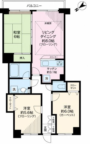 ワールドパレス文京本駒込の間取り