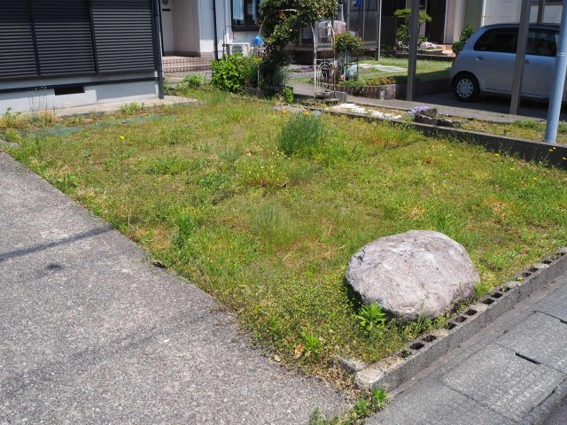 福井市三郎丸　平屋のお家の庭
