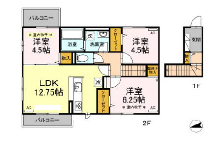 ヴァンヴェール碧の間取り