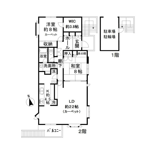 桃井Ｋ邸の間取り