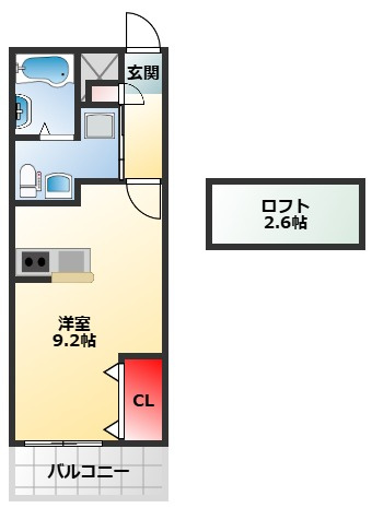 【間取り】 | ＴＫアンバーコート宿院