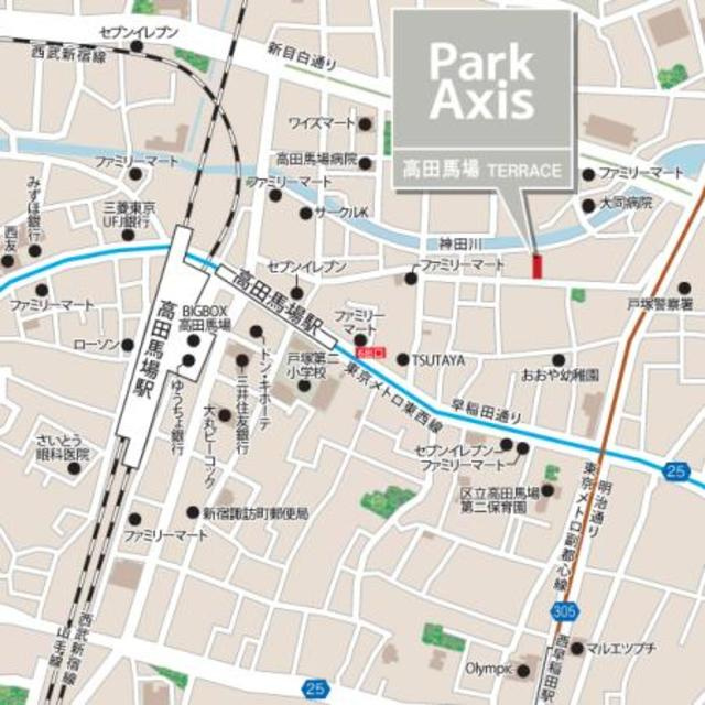 パークアクシス高田馬場テラスの地図