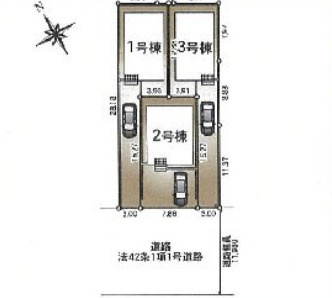 【区画図】 | 久喜市吉羽第9　新築戸建　全3棟　3号棟