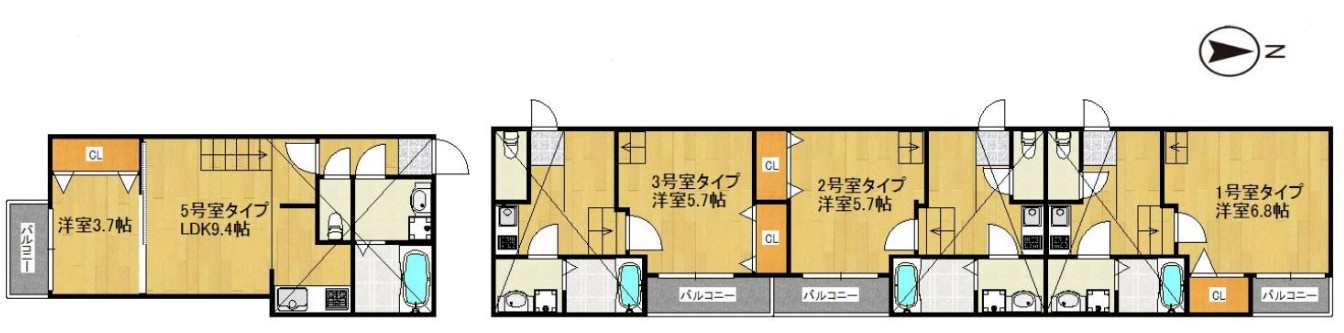 【間取り】 | クレオ姪浜六番館