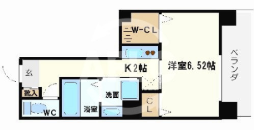 W.O.B.阿波座の間取り|W.O.B.阿波座（ウォブ阿波座）　間取り