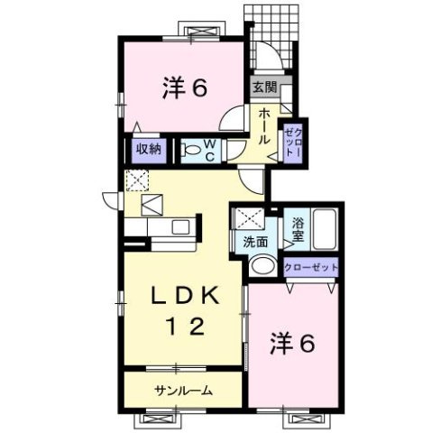 ブランシェスⅡの間取り