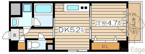 ソレイユ中崎の間取り