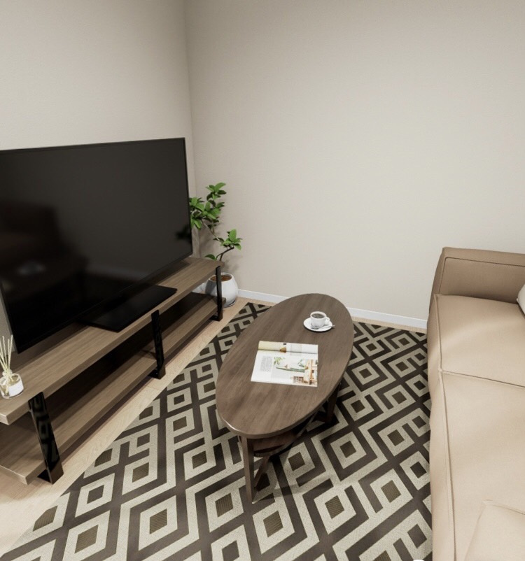Ｔ　Ｈｉｌｌｓの居間・リビング|CG家具のため実際は家具がつきません