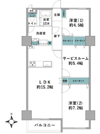 サンシャイン平塚の間取り