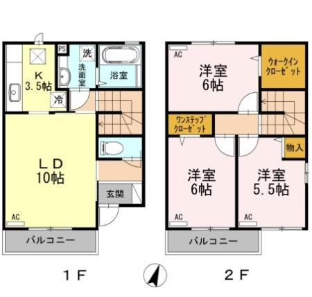 デュオ　C 棟の間取り