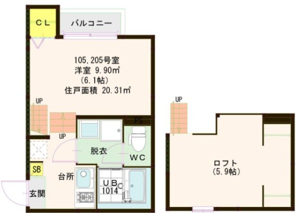 Grande本八幡の間取り