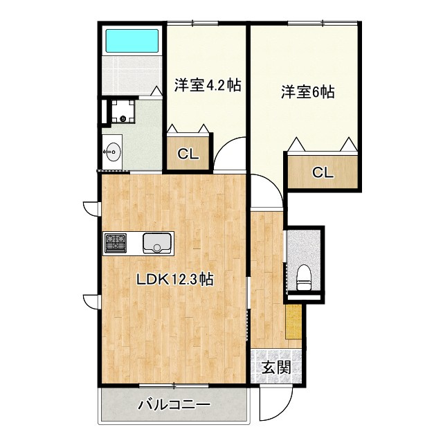 薫風へいあんの間取り
