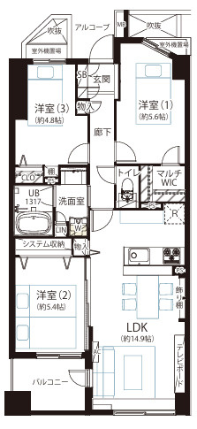ミサワホームズ三ノ輪の間取り