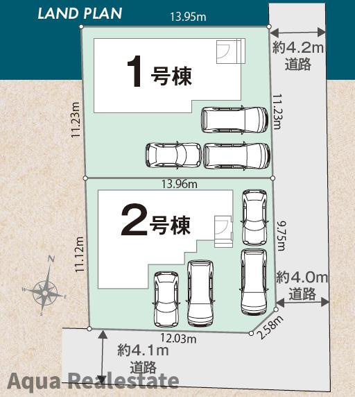 リナージュ石井町石井　01期の前面道路含む現地写真
