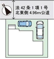 加古川市第11平岡町一色（全1棟）　新築の区画図
