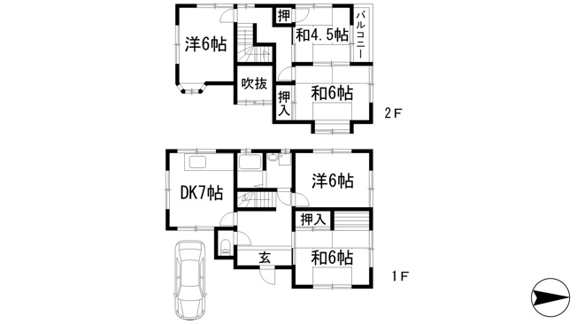 【間取り】 | 名塩3丁目戸建