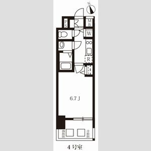 名古屋市西区幅下２丁目の賃貸マンションの間取り