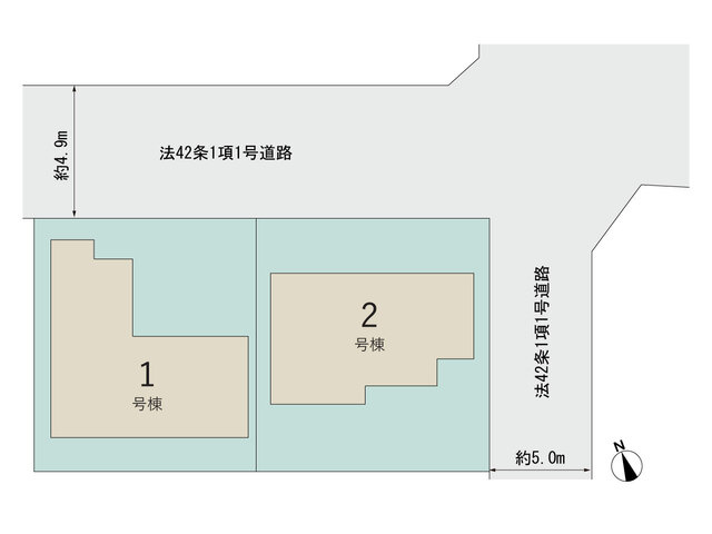 【区画図】 | 浜松市浜名区中条 2期 新築一戸建て 2号棟 | 2号棟の区画図です