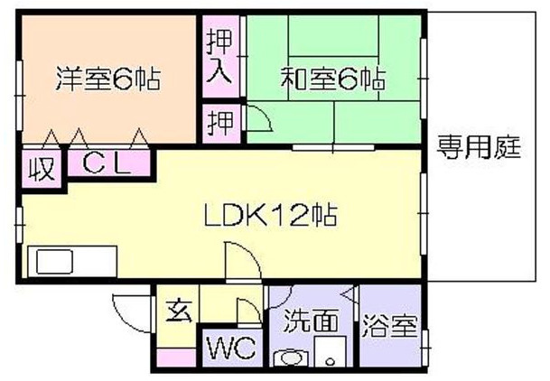 マイカル津福【キャッシュバック対象物件】の間取り