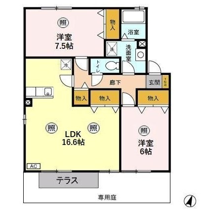 TOPAS　PLAZA　Ⅲの間取り