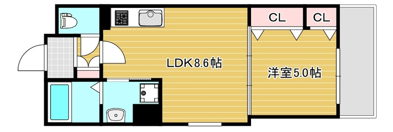 セレニティ小若江B棟の間取り