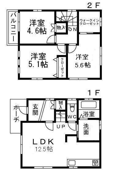 フジパレス戸建賃貸秋葉町の間取り