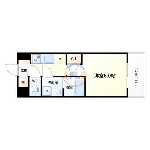 エスリードレジデンスザ・グラン新大阪フラッツの間取り|間取り